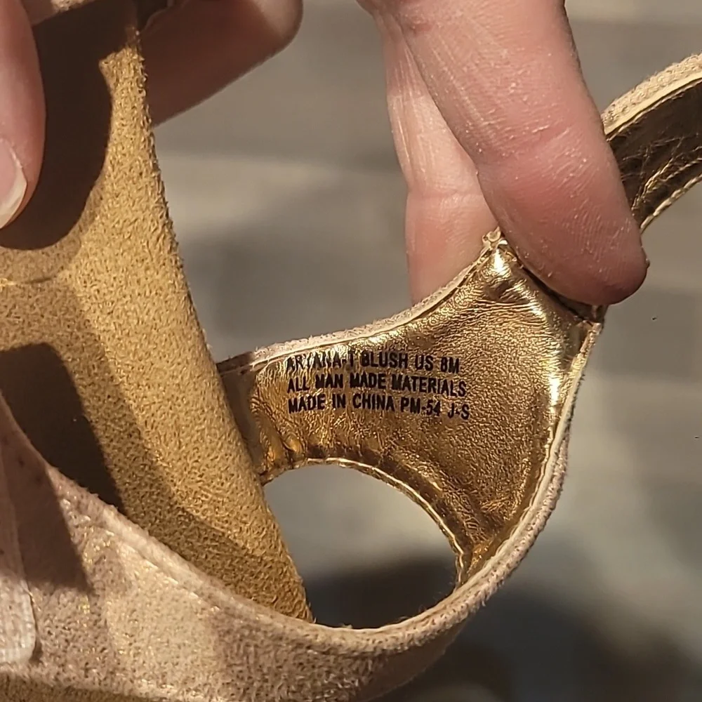 Michael Kors Baby/Kid/Toddler Shimmer Pink Sandals Size 8 Girls